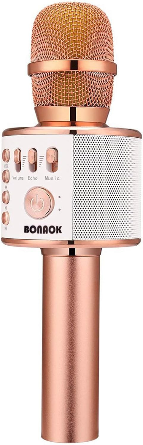 BONAOK Wireless Bluetooth Karaoke Microphone,3-in-1 Portable Handheld Karaoke Mic Speaker Machine... | Amazon (US)