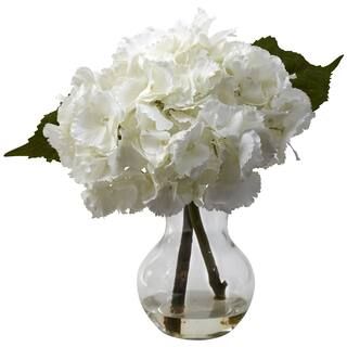 13" Hydrangea Arrangement with Vase | Michaels | Michaels Stores