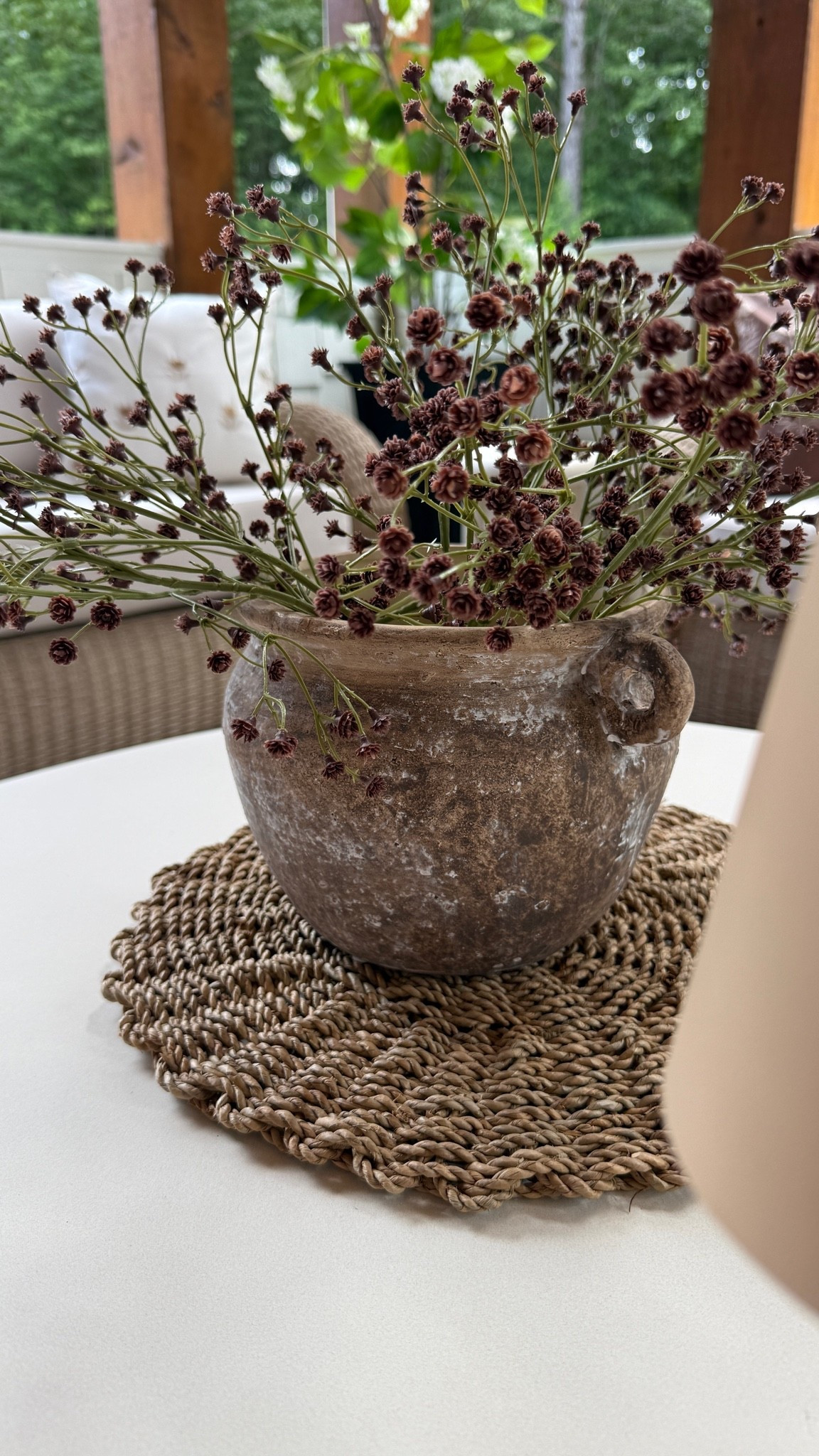 This little European inspired vase I paired with a woven charger I already had and popped some baby’s breath inside for a bit of color! So cute 🥰

#LTKSeasonal #LTKHome