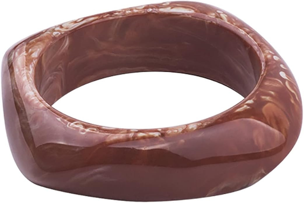 Resin Irregular Bangle Wrap Bracelet Colorful for Women Jewelry Gifts Geometric Bohemian Holiday ... | Amazon (US)