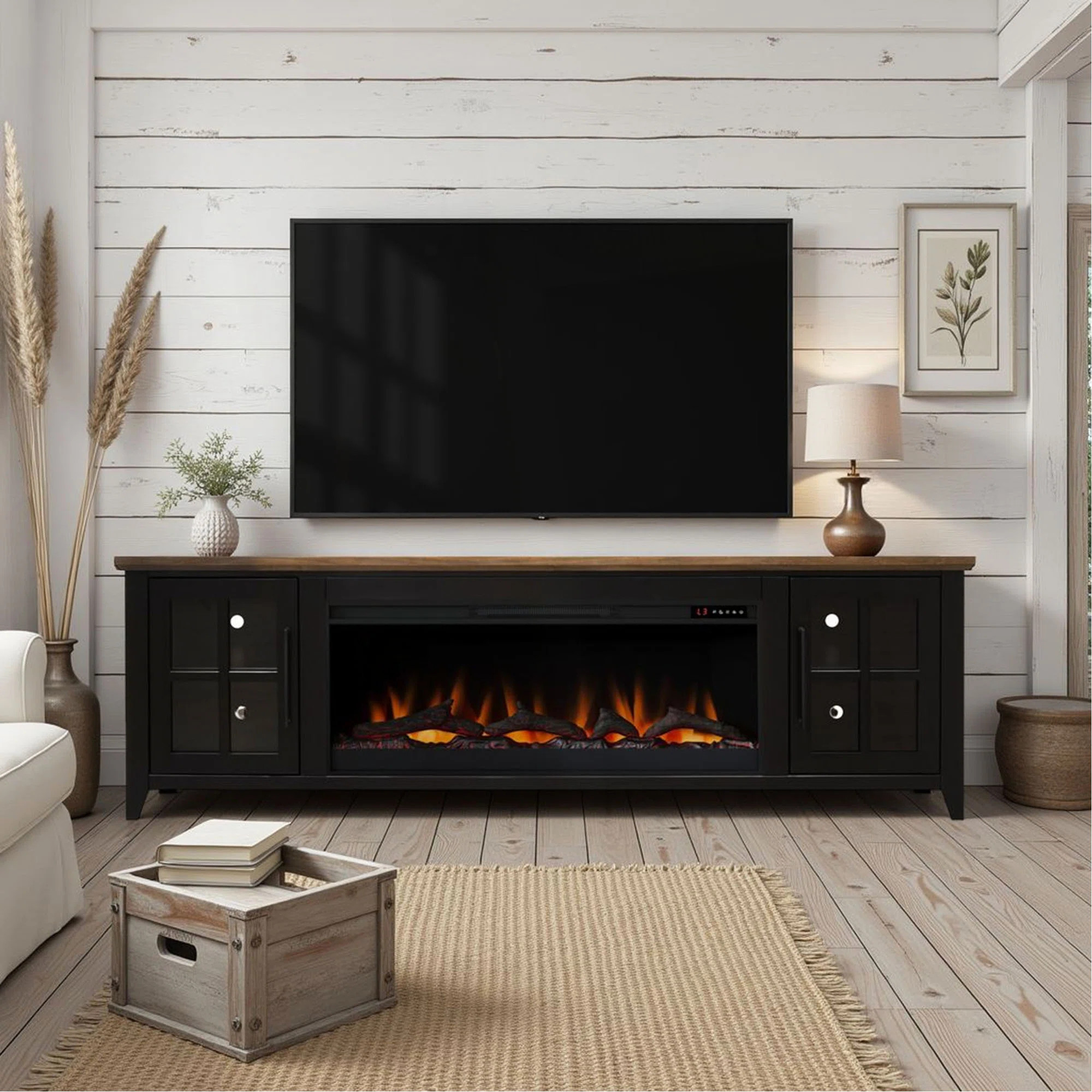 Providence 83 Inch Fireplace TV Stand, For Tvs Up To 95 Inches, Minimal Assembly Required | Wayfair North America