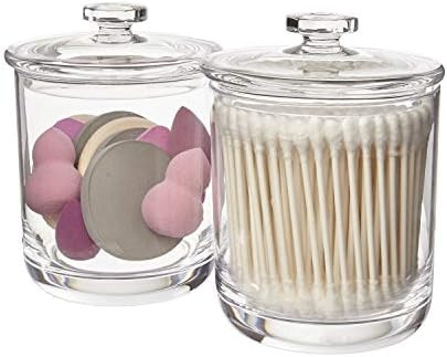STORi 15-Ounce Premium Quality Clear Plastic Apothecary Jar | 2 Pack | Amazon (US)