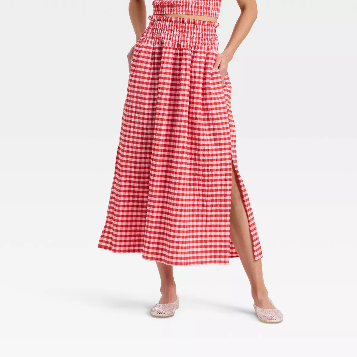 Women's Smocked Maxi A-Line Skirt - Universal Thread™ | Target