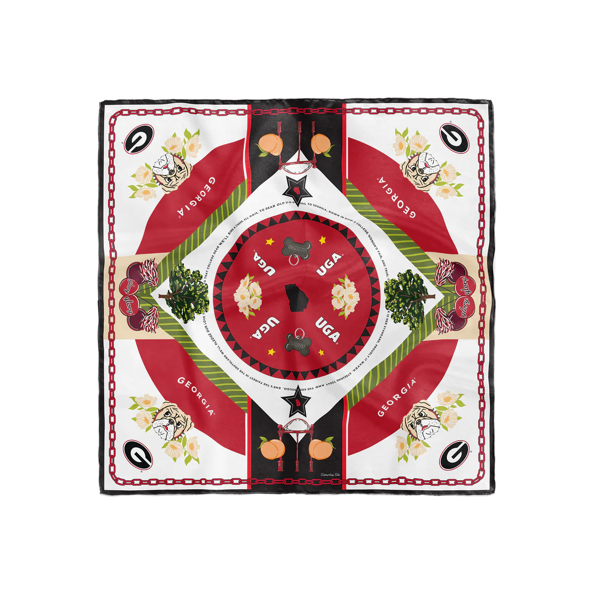 Georgia Bulldogs Saturday Scarf™ | Saturday Silks