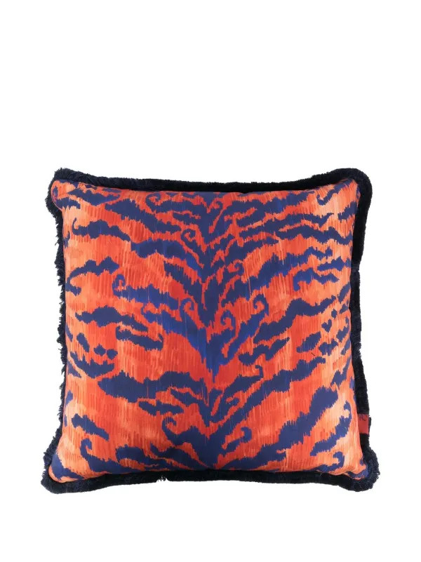 tiger-print square cushion | Farfetch Global
