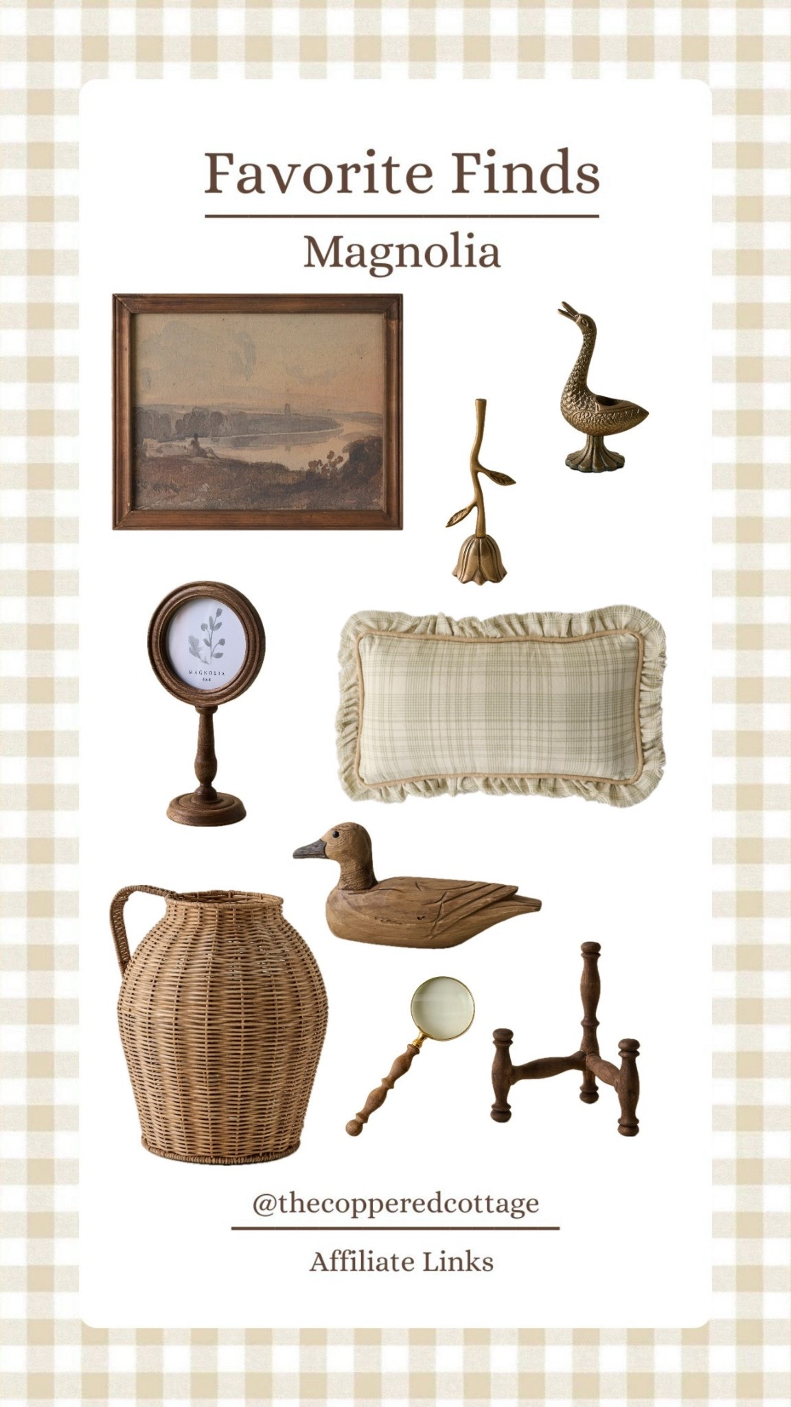 Magnolia Finds
Antique/vintage/cottage/cottage decor/kitchen/kitchen decor/farmhouse/gingham/copper/brass/thrift/magnolia/target/walmart/home decor/decor

#LTKSeasonal #LTKHome #LTKFindsUnder50