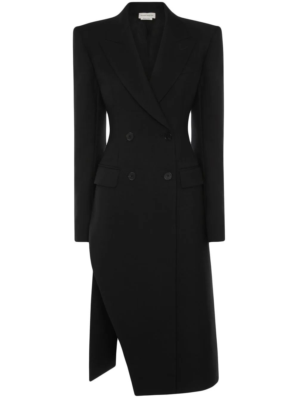 slit double-breasted coat | Farfetch Global