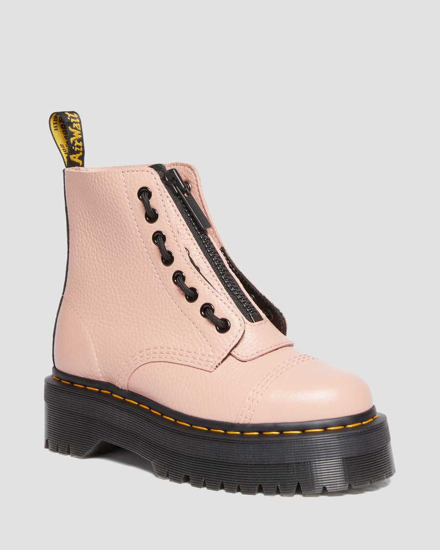 Sinclair Milled Nappa Leather Platform Boots | Dr Martens (UK)