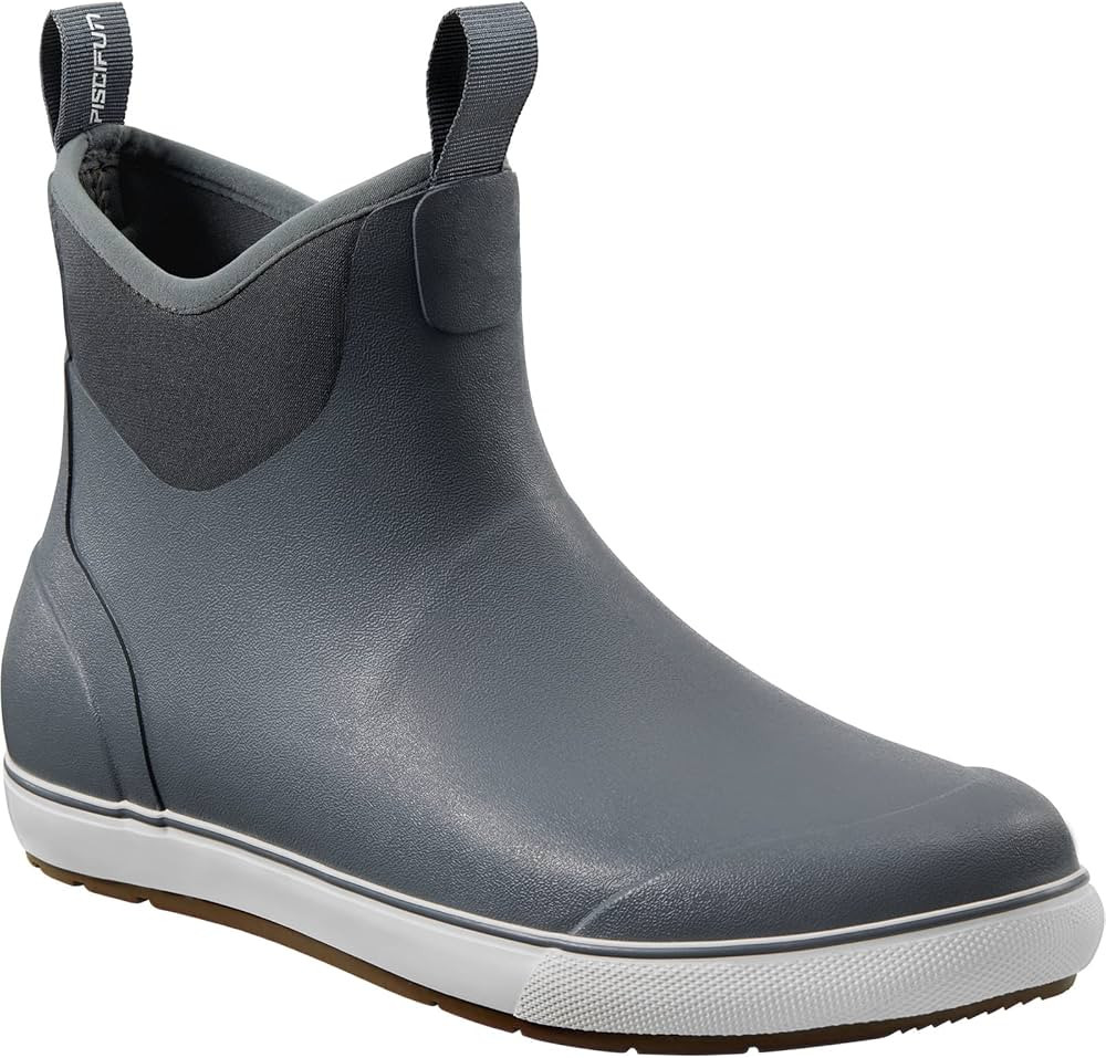 Piscifun Men’ s Deck Boots, Waterproof Fishing Rain Boots, Anti-Slip Rubber Boots with Breathab... | Amazon (US)