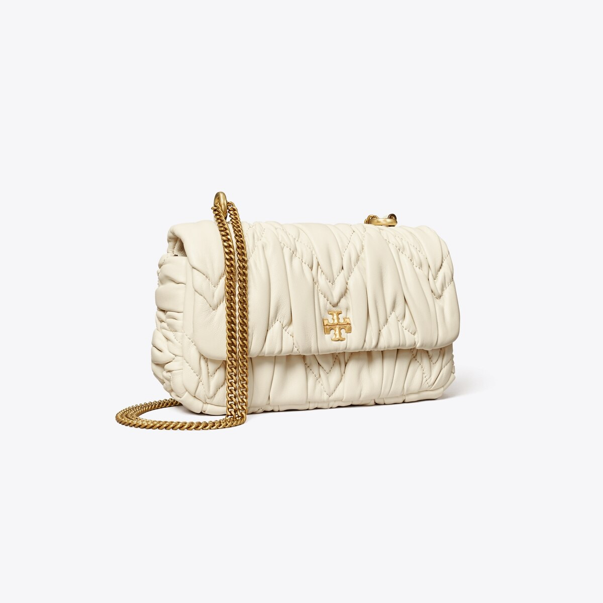MINI KIRA DIAMOND RUCHED FLAP SHOULDER BAG | Tory Burch (US)