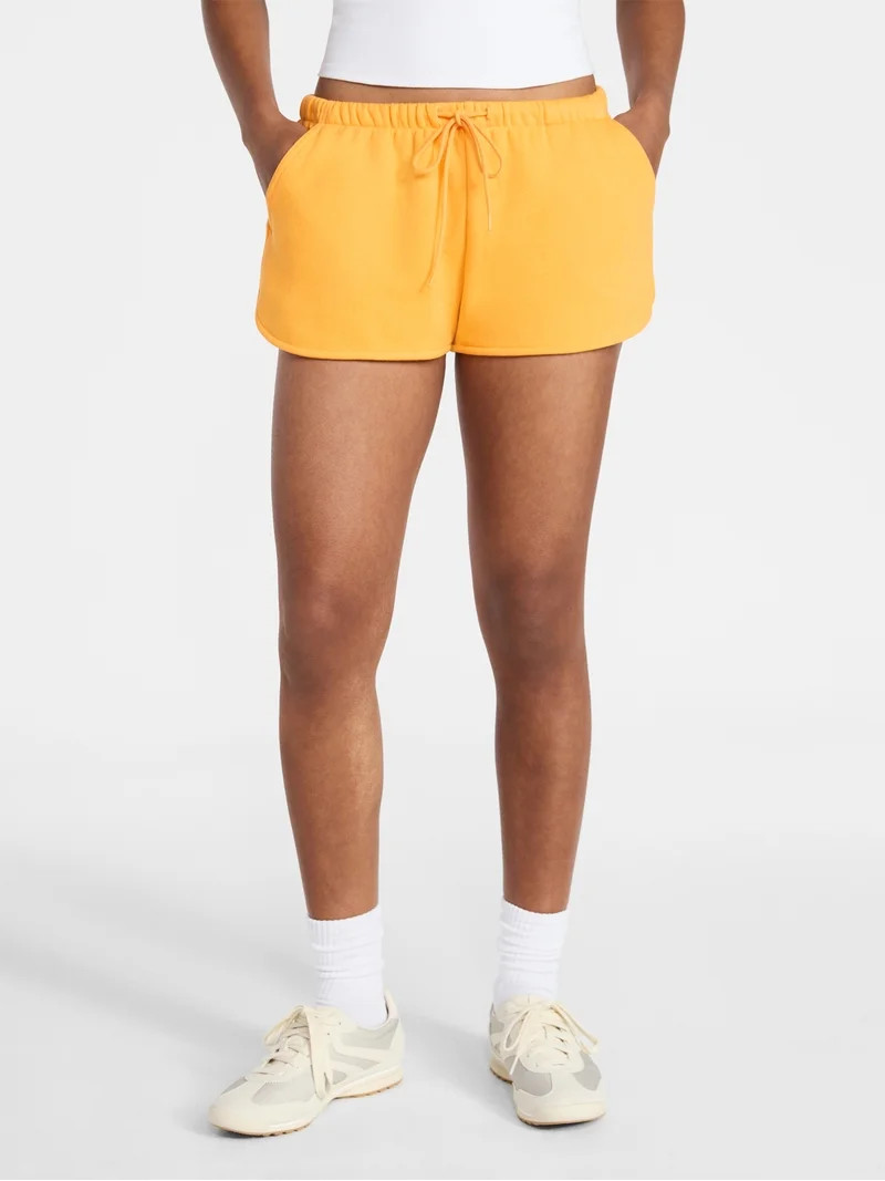 No Boundaries Fleece Dolphin Shorts, 2" Inseam, Women’s XXS-XXL | Walmart (US)