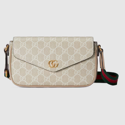 GUCCI Ophidia Pochette, White, GG Canvas | Gucci (US)