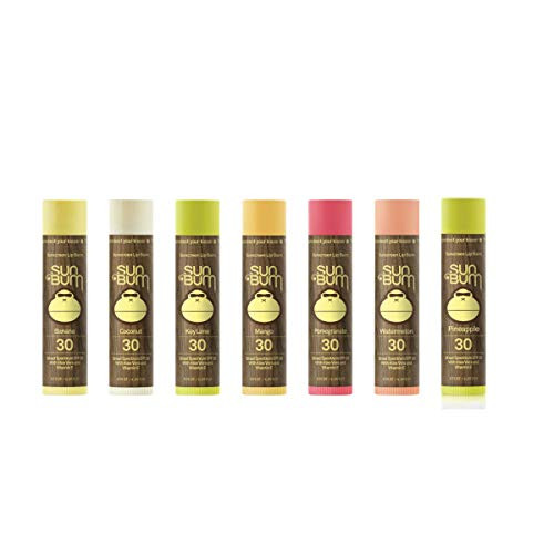 Sun Bum Lip Balm | SPF 30 | 0.15 Ounce Stick | Broad Spectrum UVA, UVB Protection, Hypoallergenic, Paraben Free, Gluten Free, Vegan | The Originals Variety Pack | 7 Pack | Amazon (US)