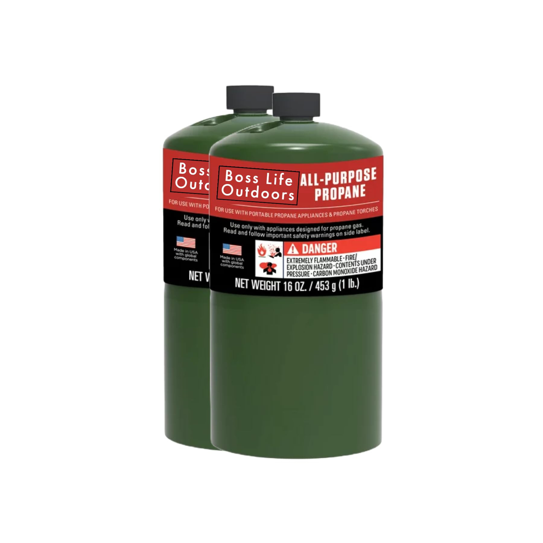Boss Life Coleman Propane Cylinders - 16 Oz (2 Pack) | Amazon (US)