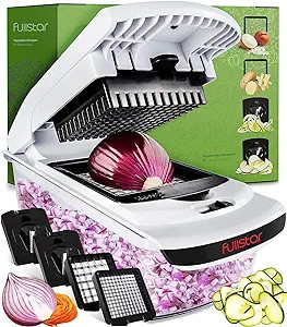 Vegetable Chopper Vegetable Cutter Spiralizer Vegetable Slicer - Food Onion Veggie Chopper Dicer ... | Amazon (US)