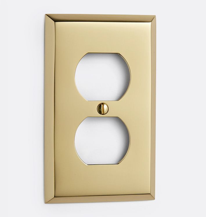 Lewis Single Duplex Outlet Switchplate | Rejuvenation
