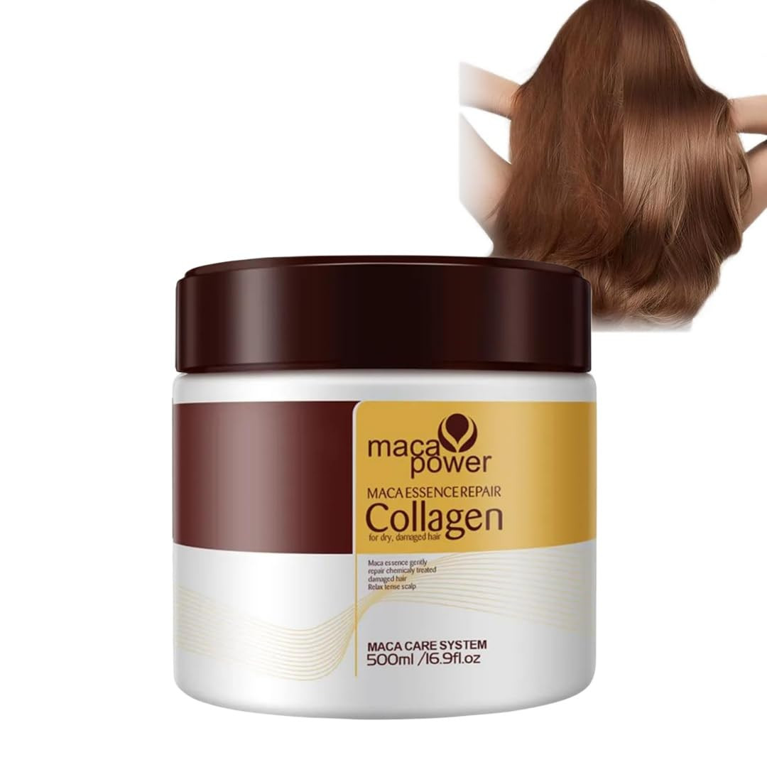 Collagen Hair Mask,Hair Treatment Deep Repair Nourishing Conditioning Argan Oil Collagen Hair Mas... | Amazon (US)