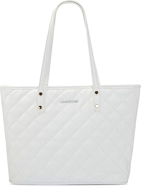 Montana West Quilted Handbag for Women Tote Purse Shoulder Bag Large Fashion Hobo Purse | Amazon (US)
