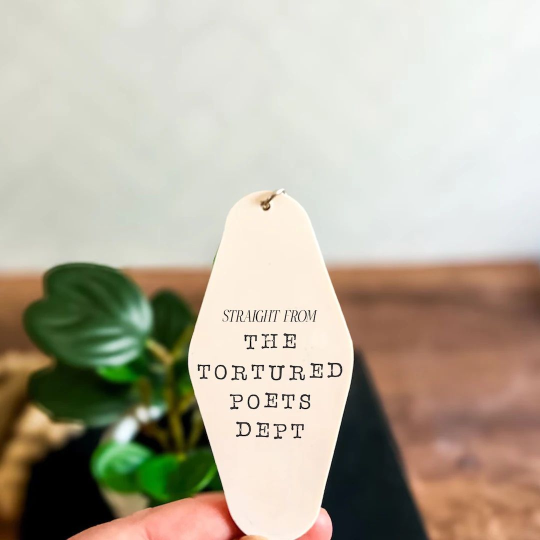 Straight From the Tortured Poet's Department Keychain TTPD Custom Keychain Gift for Swifties - Et... | Etsy (US)