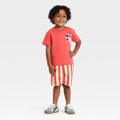 Toddler Boys' 2pc Marvel Spidey T-Shirt & Shorts Set - Red 4T | Target