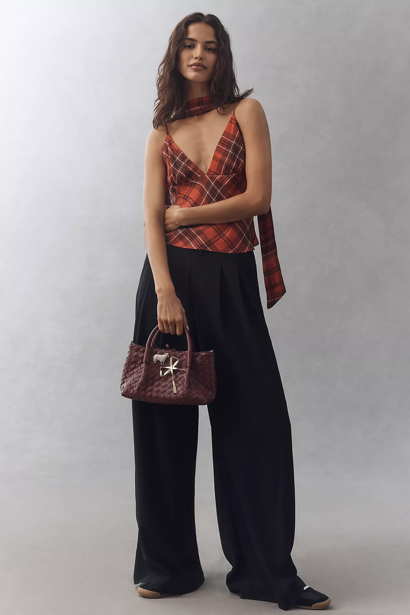 The Avery Wide-Leg Pleated Trousers by Maeve | Anthropologie (US)
