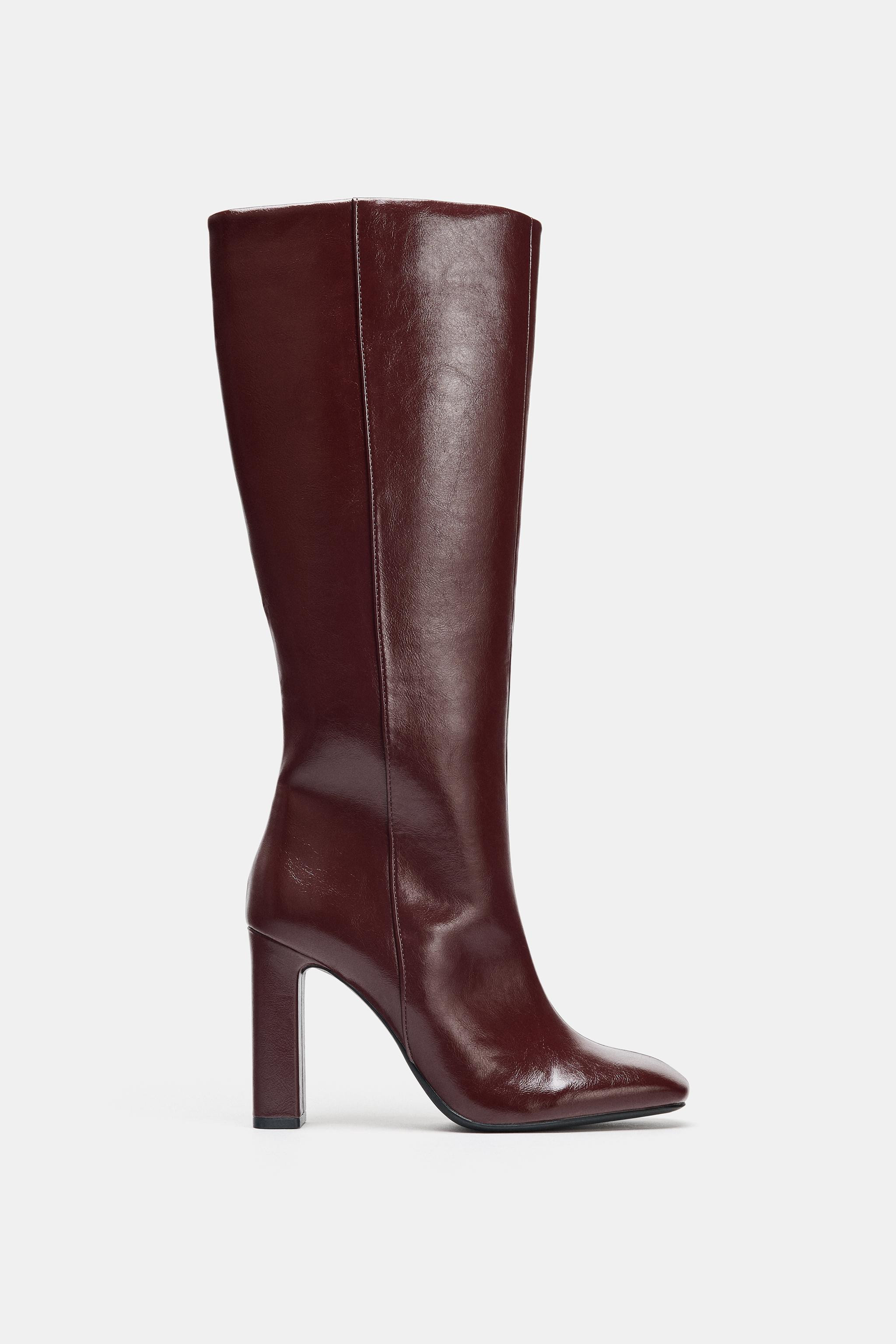 WIDE HEELED BOOTS | Zara US