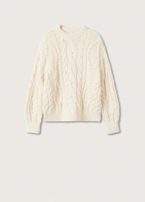 Pearls knitted sweater | MANGO (UK)