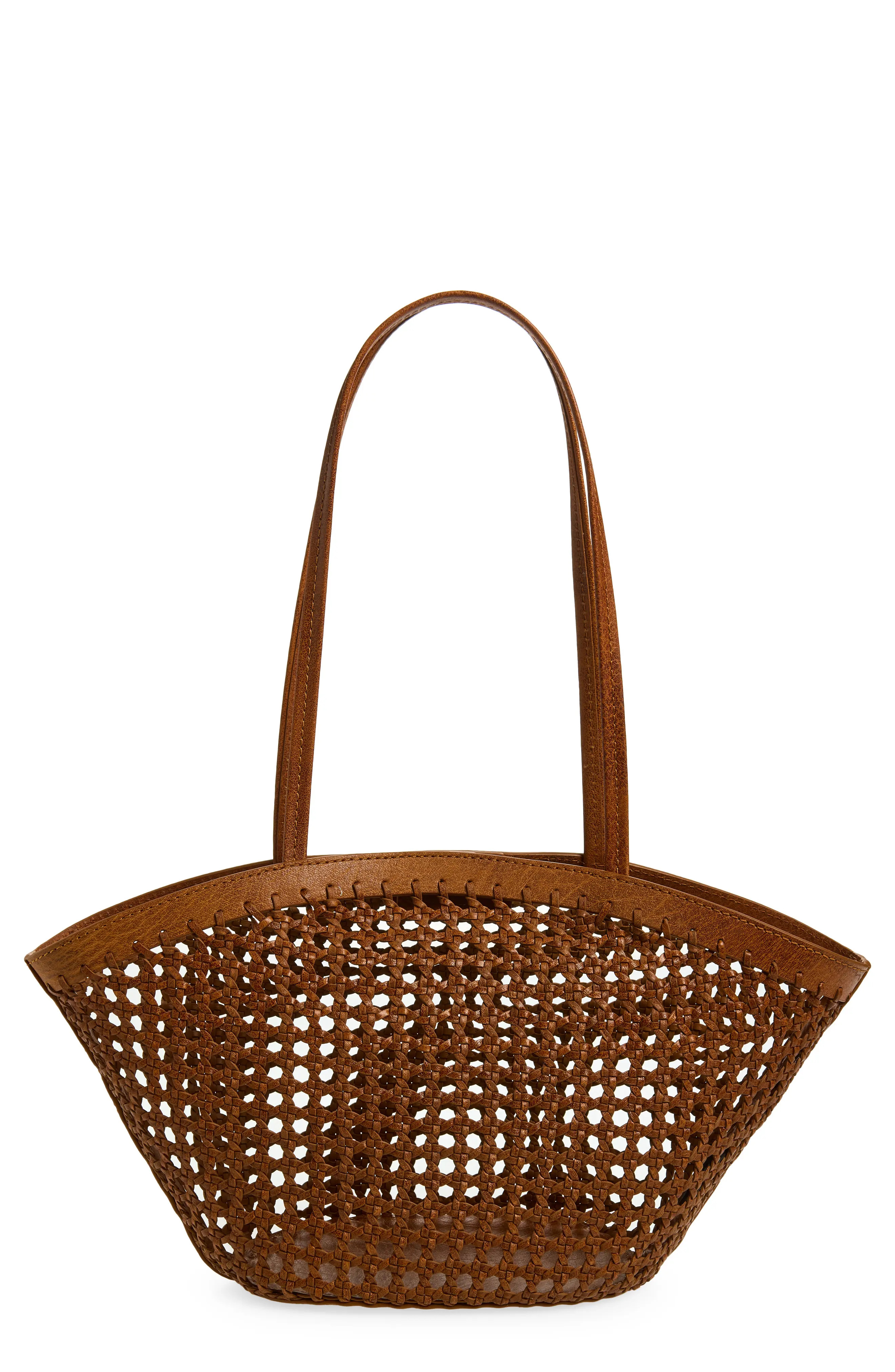 Madewell Caning Woven Leather Tote (Women) | Nordstrom | Nordstrom
