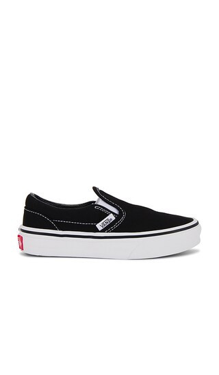 Vans Kids Classic Slip-On in Black. - size 12.5 | Revolve Clothing (Global)