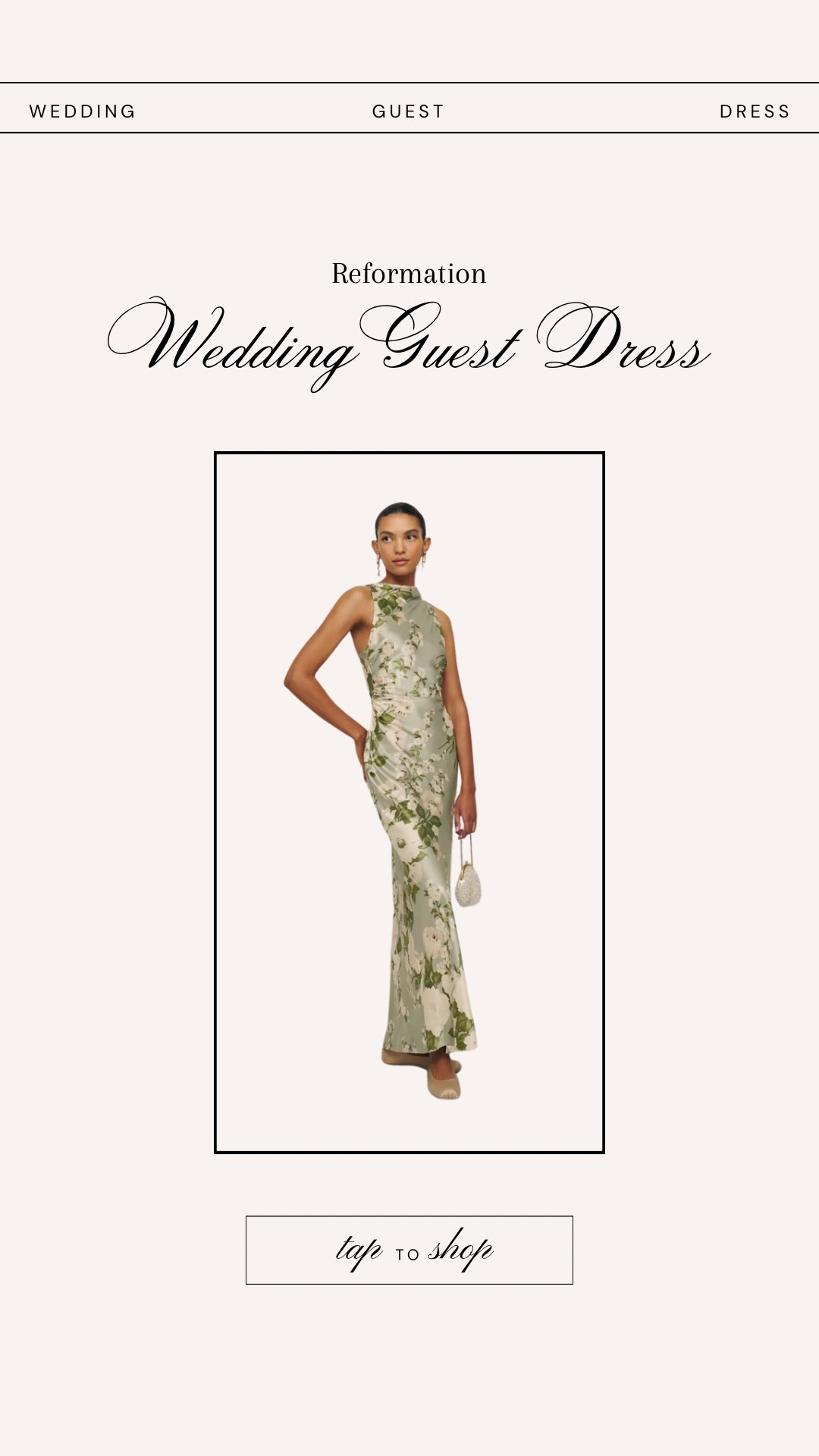 This sage green floral wedding guest dress from Reformation is so beautiful! Perfect for a Spring / Summer wedding 🤍 


silk maxi dress, garden party theme dress, flattering silhouette 

#LTKStyling #ReformationDress

#LTKWedding #LTKSeasonal