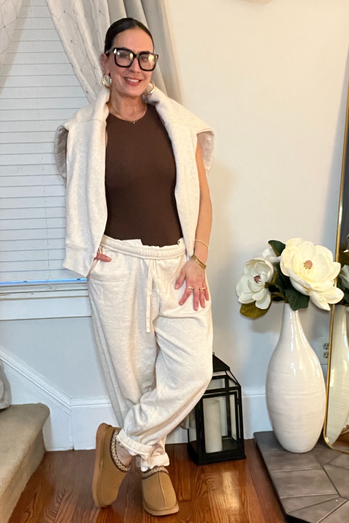 I always need to have a tank top on underneath my sweats 

#LTKStyleTip #LTKOver40 #LTKFindsUnder50