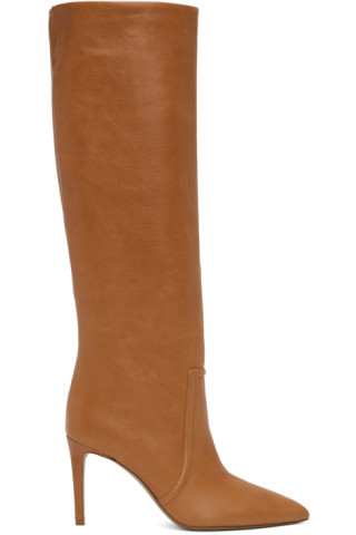 Tan Stiletto 85 Boots | SSENSE