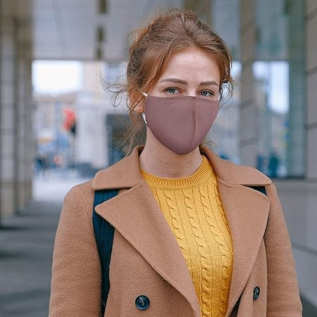 Weddingstar Washable Cloth Face Mask Reusable and Adjustable Protective Fabric Face Cover w/Dust ... | Amazon (US)