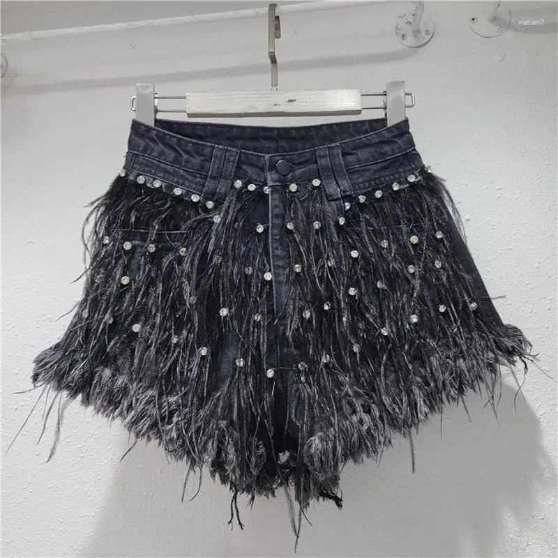 Save Big on Bulk Rhinestone Denim Shorts Women's Shorts European 2024 Summer Exquisite Rhine... | DHGate