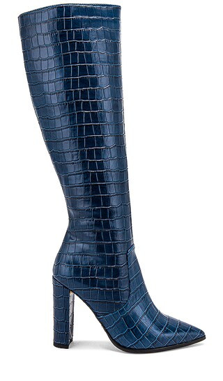 Lucille Boot in Blue Croc | Revolve Clothing (Global)