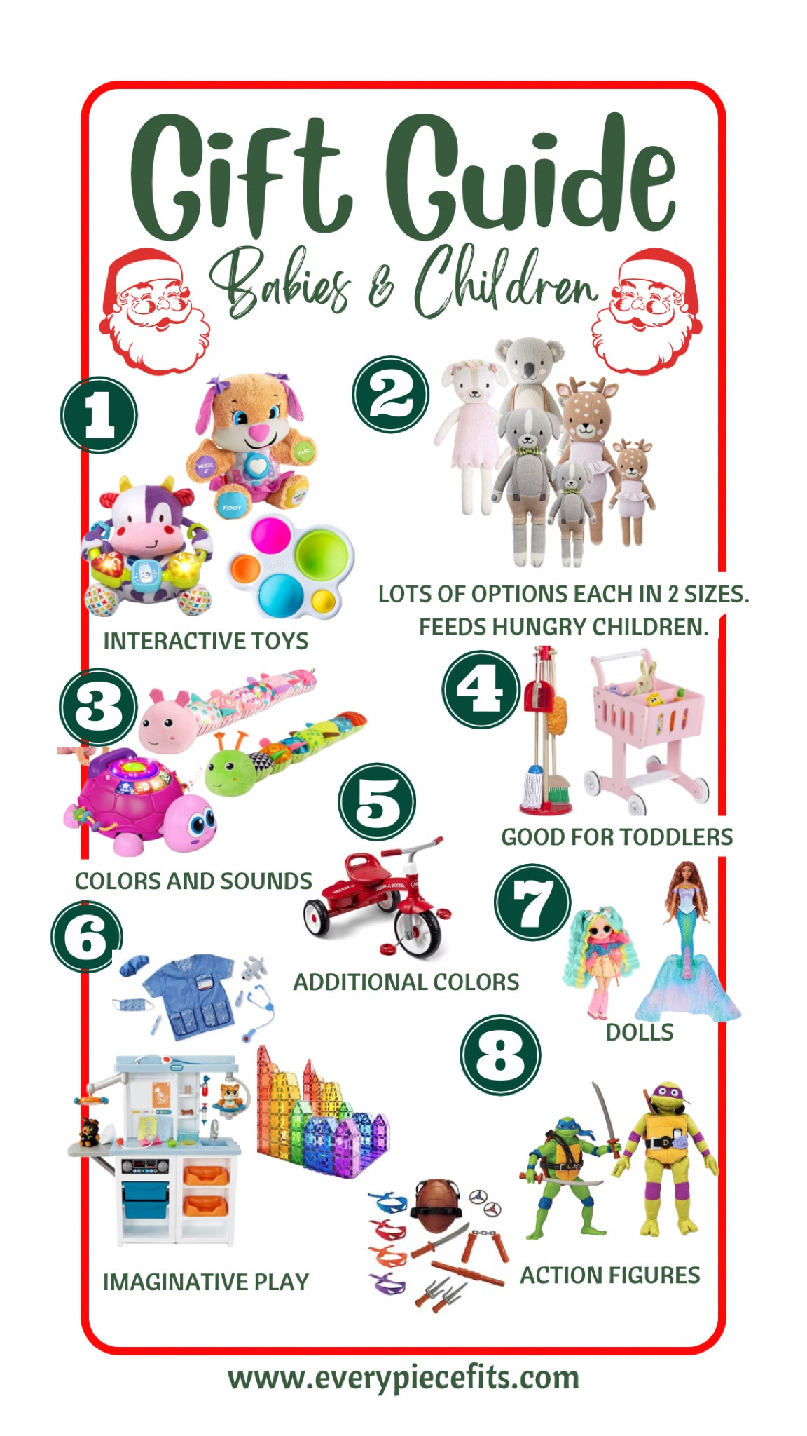 🎁 Gift Guide 🎁

Holiday shopping has started. These are toys I’ve recently purchased for others’ kiddos or would consider for my own nieces. ☺️ Grab them while on sale!

#everypiecefits

Christmas gifts
Holiday gifts 
Gifts for kids
Gifts for babies 
Baby gift guide
Kid gift guide
#LTKkids #LTKbaby

#LTKGiftGuide #LTKHoliday #LTKCyberWeek