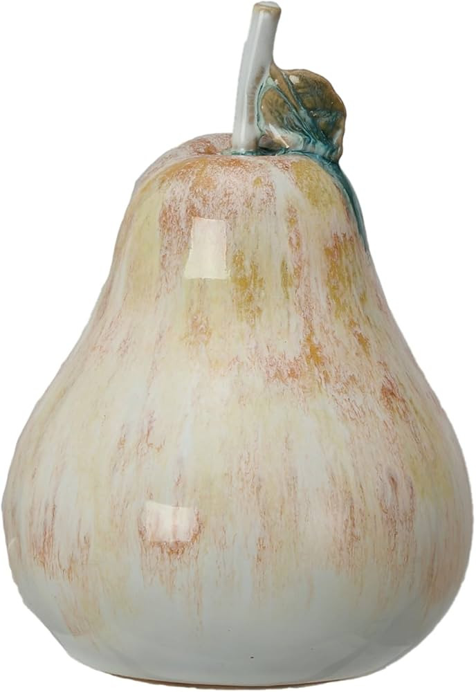 Creative Co-Op Stoneware Pear Accent Decor, Multicolor | Amazon (US)