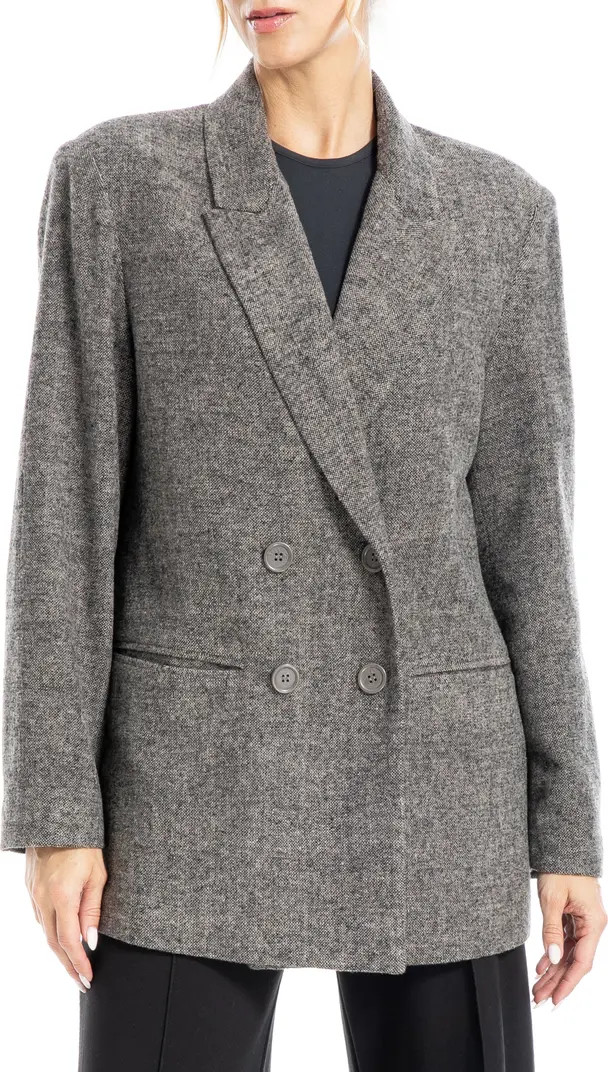 Oversize Double Breasted Tweed Jacket | Nordstrom Rack