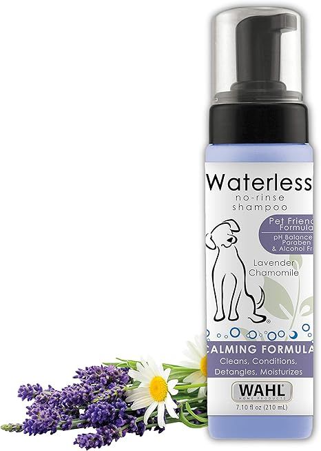 Wahl USA Pet Friendly Waterless No Rinse Shampoo for Animals – Lavender & Chamomile for Cleanin... | Amazon (US)