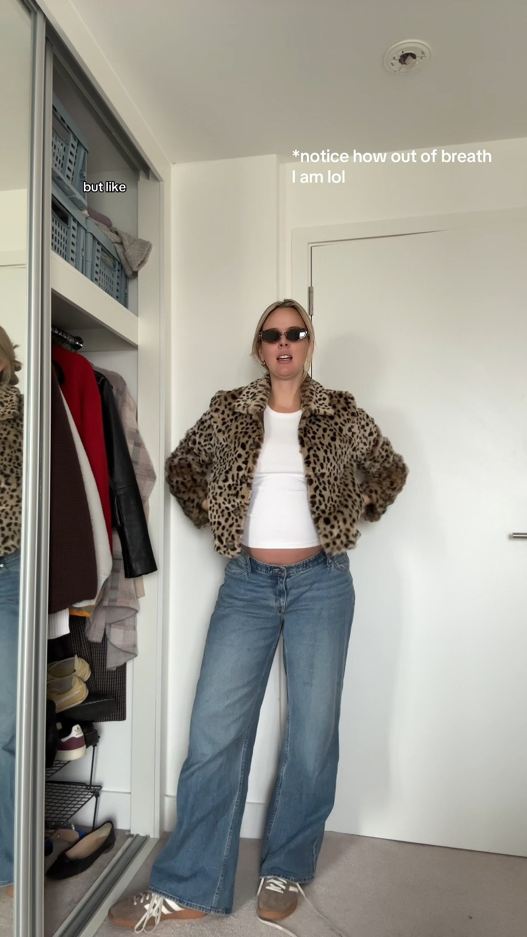 LOVING this outfit. Jacket is pre pregnancy wearing a medium, tank top is a medium and maternity jeans are a medium! 

#LTKgrwm #LTKstyletip #LTKmaternity