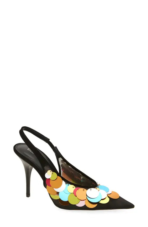 Steve Madden Avid Slingback Pump in Black Mesh at Nordstrom, Size 8 | Nordstrom