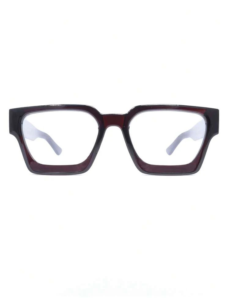 1pc Square Frame Glasses Fashion Non-Prescription Glasses High Color Eyeglasses | SHEIN