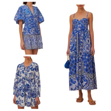 Classic blue & white 
Love these 3 dresses. @farmrio

#LTKstyletip #LTKover40 #LTKSeasonal