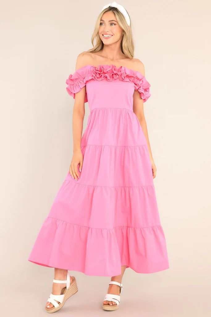 Love Grows Here Bubblegum Pink Maxi Dress | Red Dress