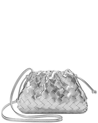 Woven Metallic Leather Pouch | Rue La La