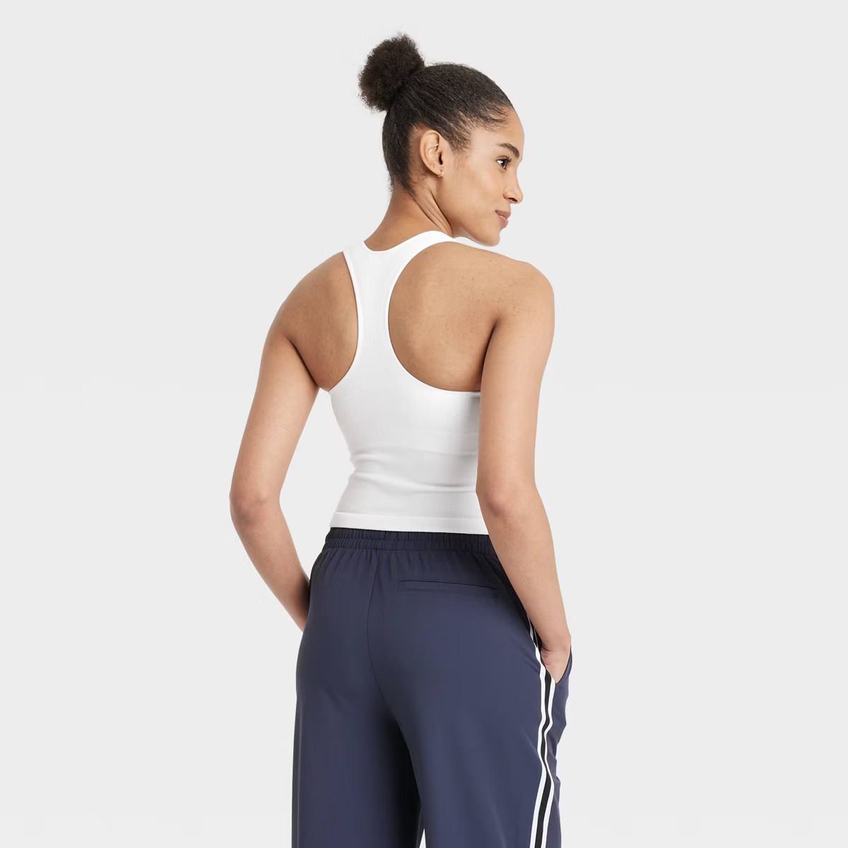 Women's Seamless Racerback Ribbed Tank Top - All In Motion™ | Target