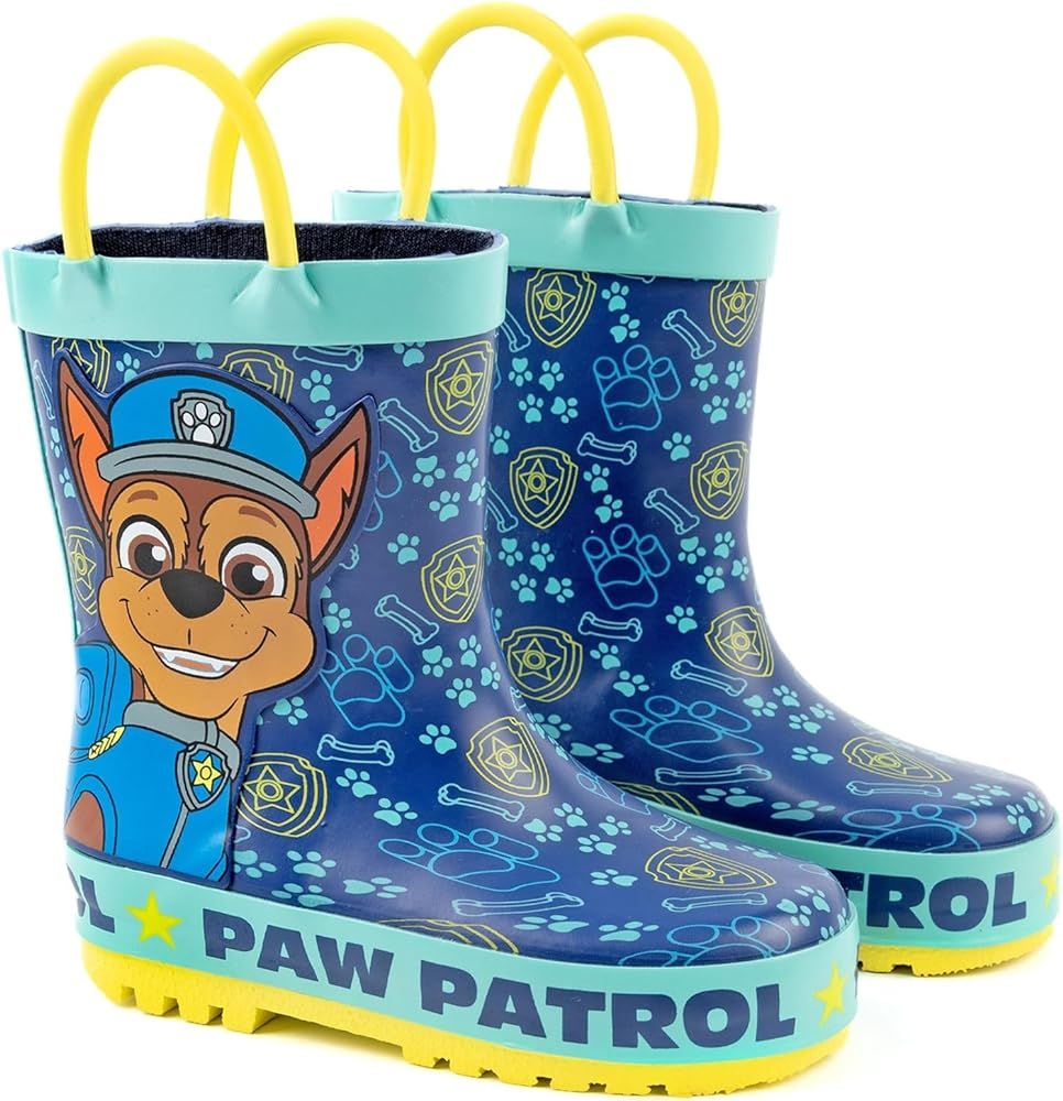 Paw Patrol Boys Wellies | Kids Blue Rain Wellington Boots | Chase Toddlers Water Resistant Walkin... | Amazon (US)