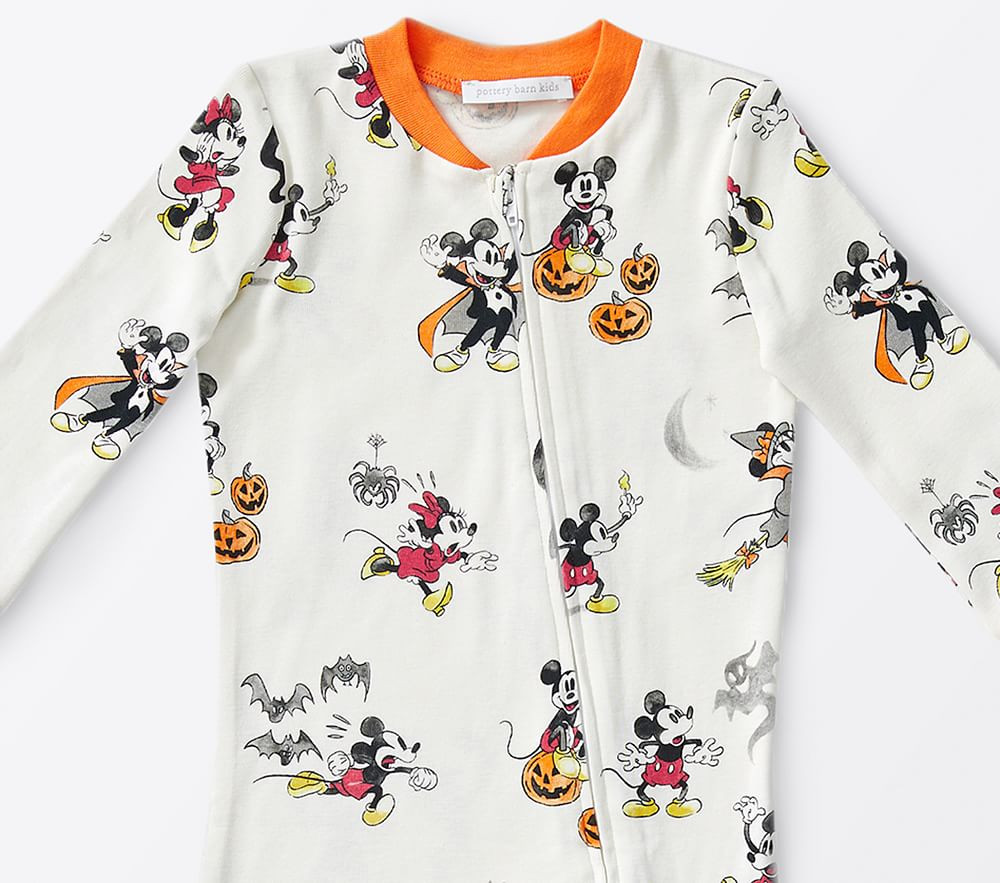 Disney Mickey Mouse Halloween Organic Cotton Baby Pajama | Pottery Barn Kids