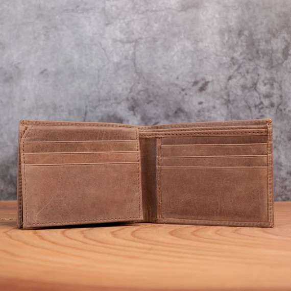 Personalized Men's Wallet Full Grain Leather Monogram - Etsy | Etsy (US)