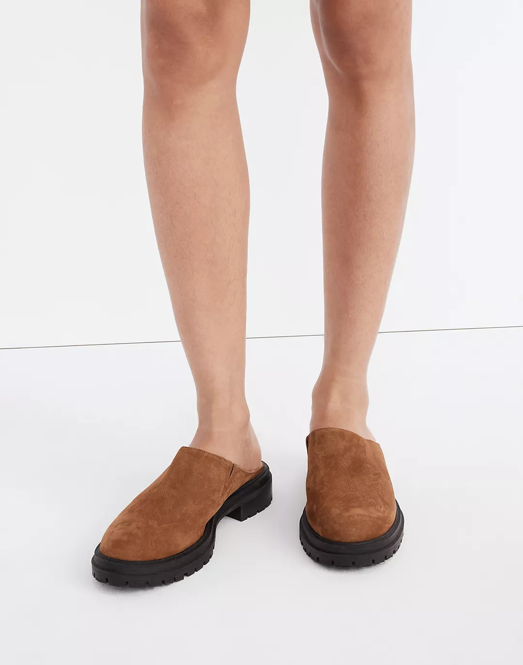 The Bradley Lugsole Mule in Nubuck | Madewell